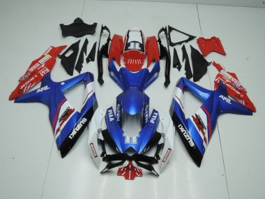 Blu & Rosso Carene Moto GSXR 1000 K9 2009-2016