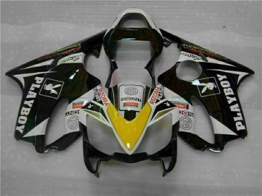 Giallo Argento Nero Playboy Carene Moto CBR 600 F4i 2001-2003