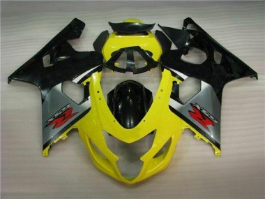 Giallo Nero ABS Moto Plastica & Moto Carena GSXR 600 / 750 K4 2004-2005