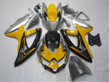 Giallo Nero Kits Carene Moto GSXR 1000 K7 2007-2008