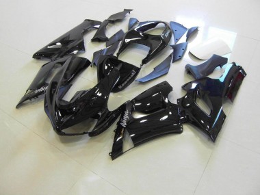 Lucido Nero Argento Decalcomanie Carene Moto ZX6R 2005-2006