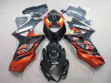 Nero Arancia ABS Plastica Moto & Carenatura Moto GSXR 1000 K7 2007-2008