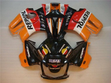 Nero Arancia Repsol Kit Carenatura Motocicletta Completo ABS CBR 600 F3 1995-1998