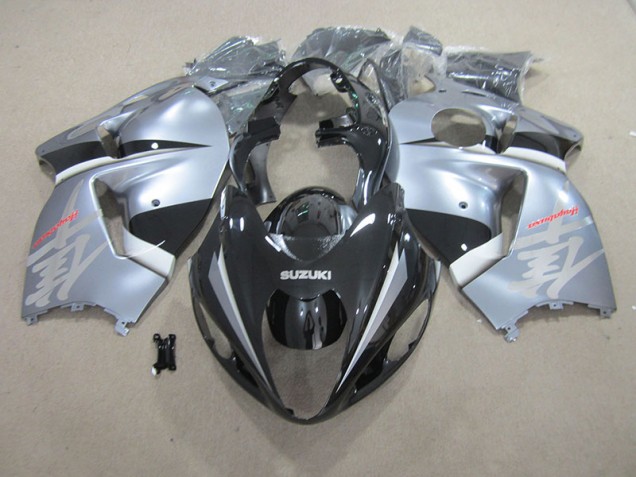 Nero Argento Carene Moto GSXR 1300 Hayabusa 1996-2007