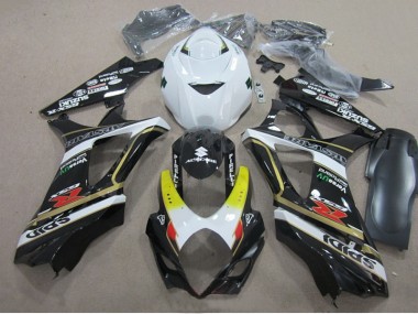 Nero Bianco Carene Moto GSXR 1000 K7 2007-2008