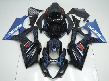 Nero Blu Fiamma Carene Moto GSXR 1000 K7 2007-2008