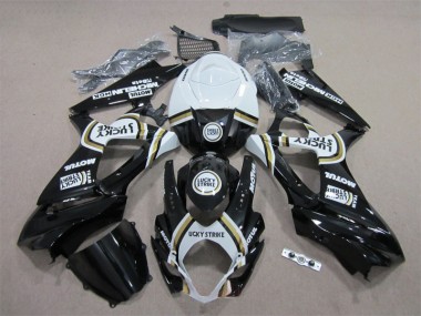 Nero Lucky Strike Bianco Motul Carene Moto GSXR 1000 K7 2007-2008