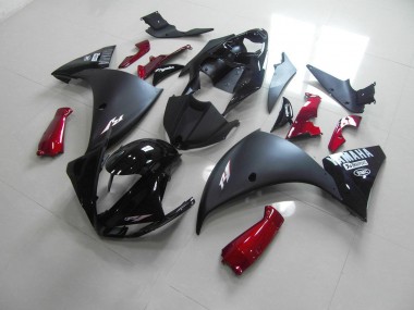 Nero Opaco Rosso Carene Moto R1 2012-2014