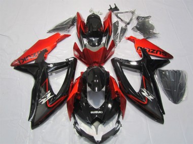 Nero Rosso ABS Kit Carenatura Moto GSXR 1000 K7 2007-2008