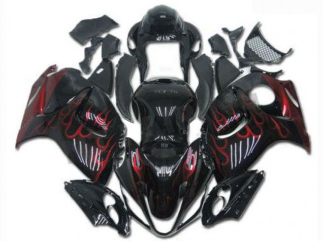 Nero Rosso ABS Kit Carenatura Moto GSXR 1300 Hayabusa 2008-2019