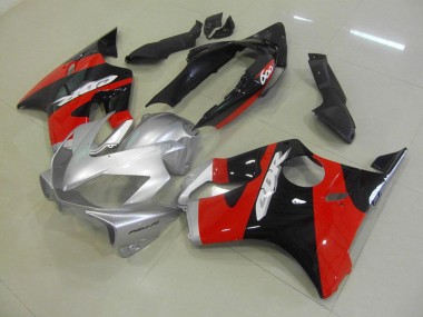 Nero Rosso Argento Kits Carenatura Moto Completa CBR 600 F4i 2004-2007