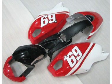 Nero Rosso Bianco 69 Carene Moto Ducati Monster 696 2008-2012