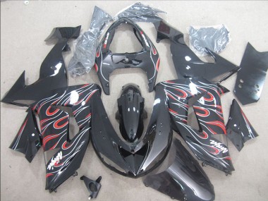 Nero Rosso Bianco Fiamma Ninja Carene Moto ZX10R 2006-2007