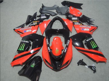 Nero Rosso Touch4 Monster Carene Moto ZX10R 2006-2007