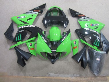 Nero Verde 3M Monster Carene Moto ZX10R 2003-2005