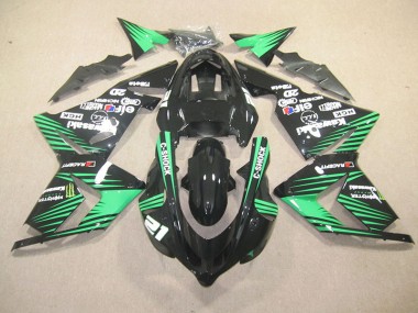 Nero Verde C-Shock Monster Carene Moto ZX10R 2003-2005