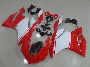 Rosso Bianco Carene Moto Ducati 1199 2011-2014