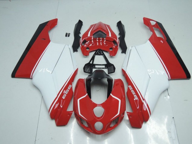 Rosso Bianco Rosso Carene Moto Ducati 749 999 2005-2006