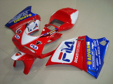 Rosso Blu Fila Carene Moto Ducati 748 1993-2005