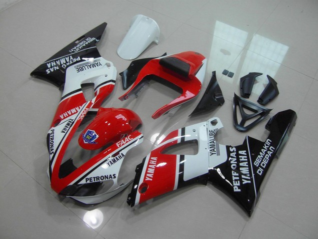 Rosso Lucido Nero Carene Moto R1 2000-2001