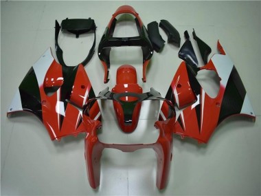 Rosso Nero Bianco Carene Moto ZX6R 2000-2002