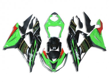 Verde Nero Kits Carenatura Moto Completa ZX6R 2013-2018